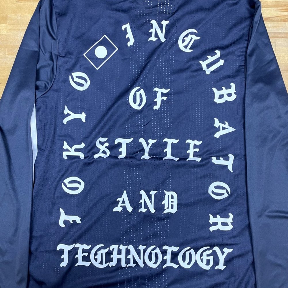 adidas Japan 2016/2017 Home Shirt Soccer Jersey L/S AA0310 Navy Size XO JASPO - Picture 2 of 6